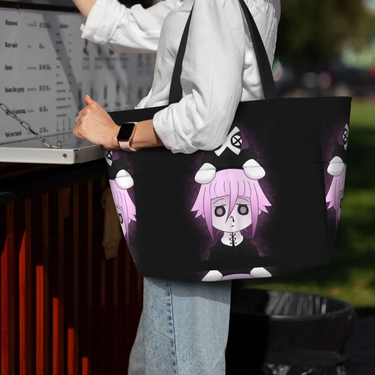 

Crona And Ragnarok Soul Eater Пляжная сумка-тоут Спортивная сумка для занятий йогой в тренажерном зале Большая сумка-тоут Женская дорожная сумка Сумка для фитнеса