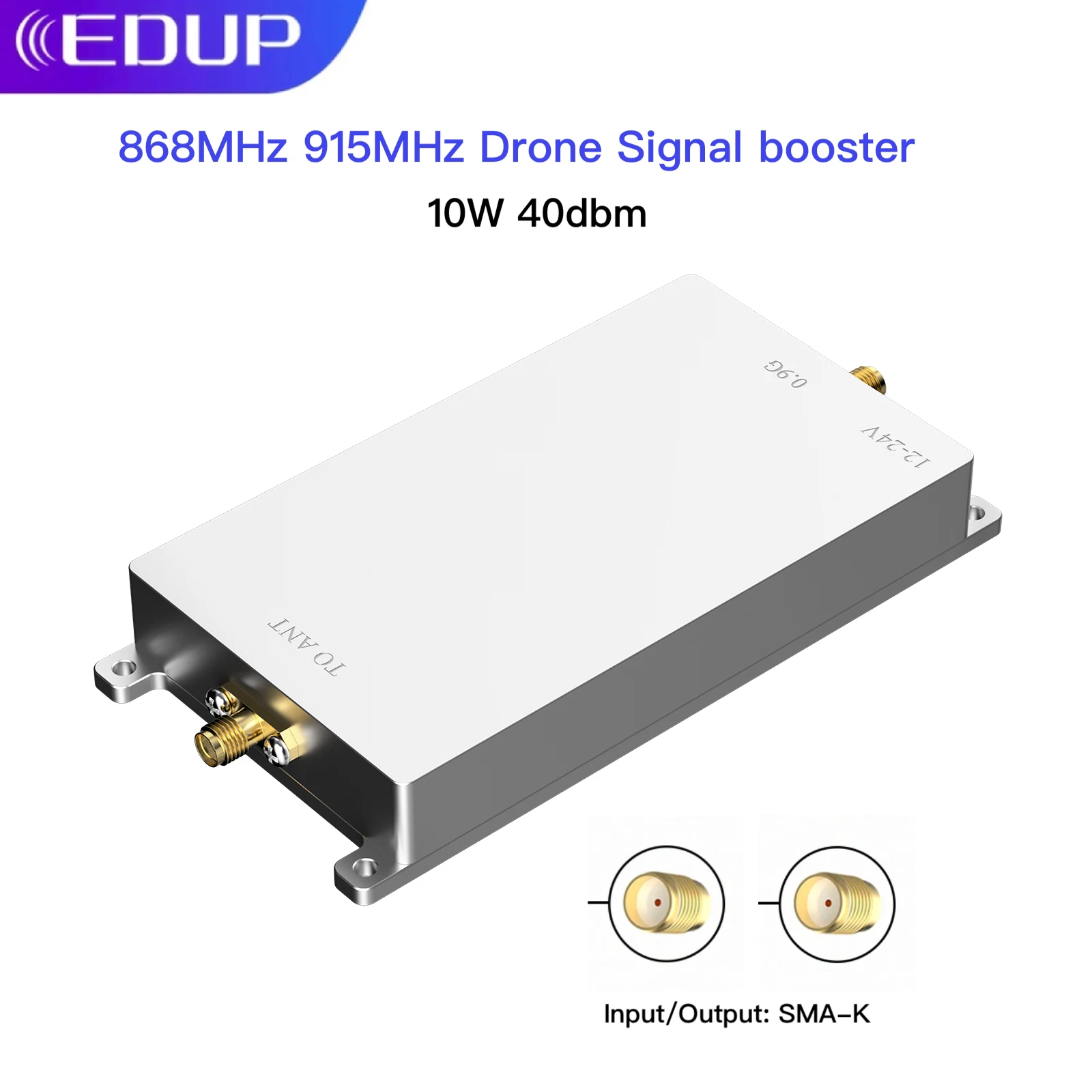 

EDUP 868MHz 915MHz 10W Drone Signal Booster FPV Signal Amplifier Drone Range Extender Tarot FPV Image transmittal WiFi Extender