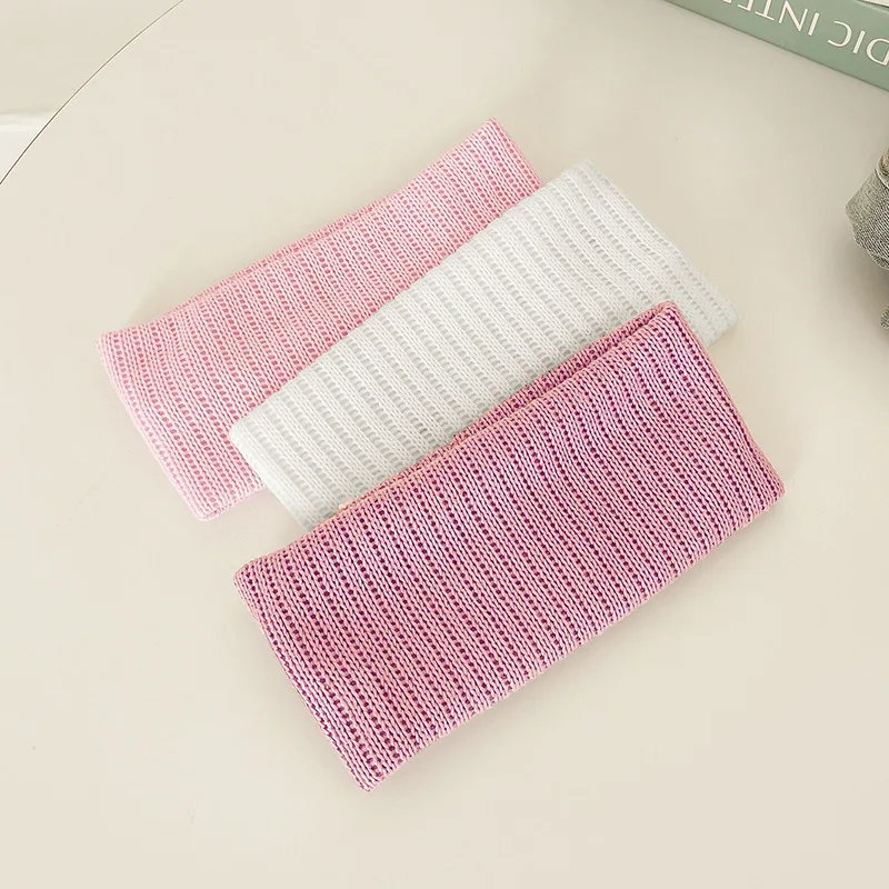 3PCS Morandi Color Knitting Headband Autumn Winter Warm Elastic Hairbands Women Yoga Headwrap Wash Face Makeup Hair Accessories