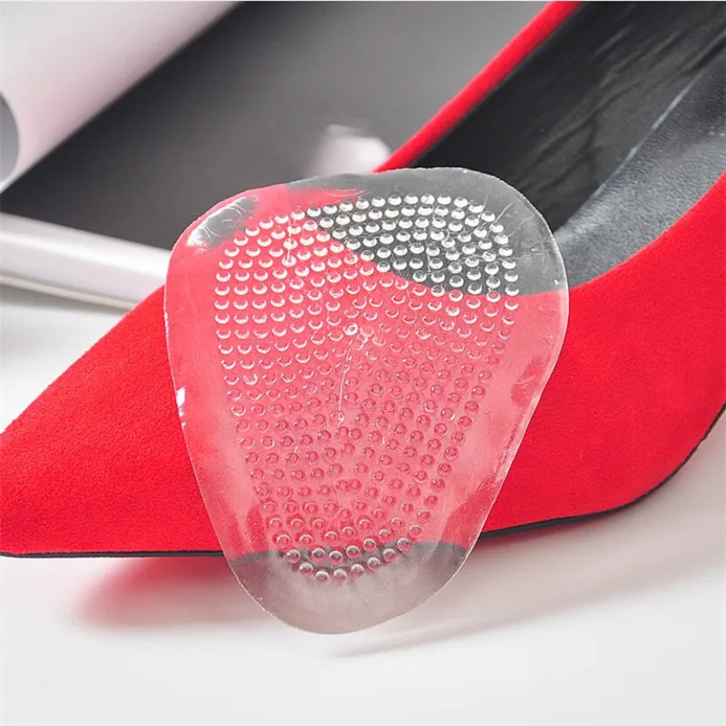 1 Pair Honeycomb Silicone Foot Gel Stickers Forefoot Pads Front Shoe Pads Cushion Soft Pain Relief High Heels Half Palm Insoles