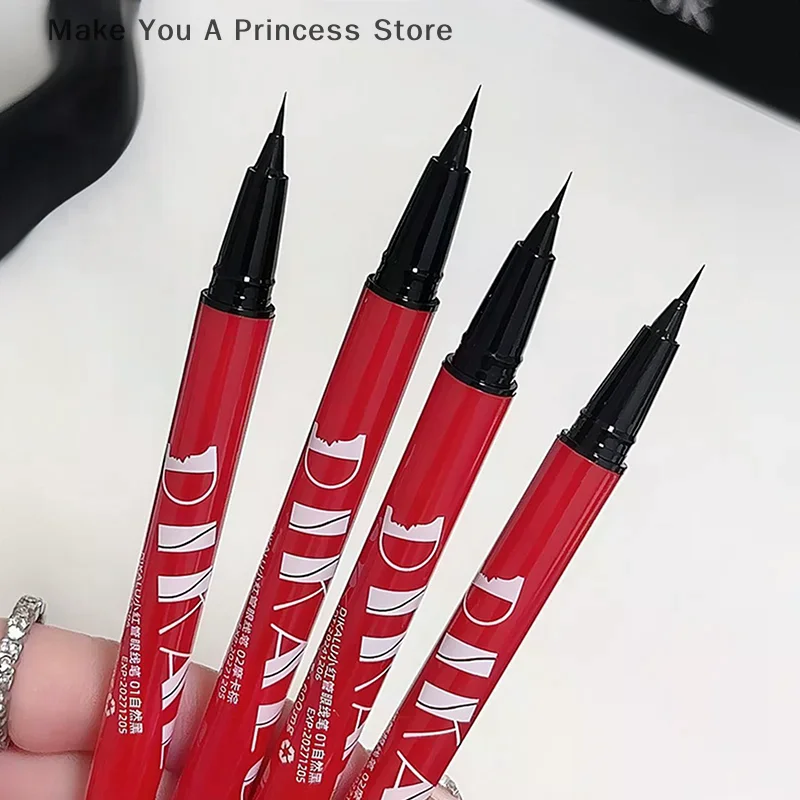 【HBA】DIKALU Ultrafeiner flüssiger Eyeliner, liegender Seidenraupen-wasserdichter, schnell trocknender, nicht verschmierender Eyeliner, natürliches Eyeliner-Make-up