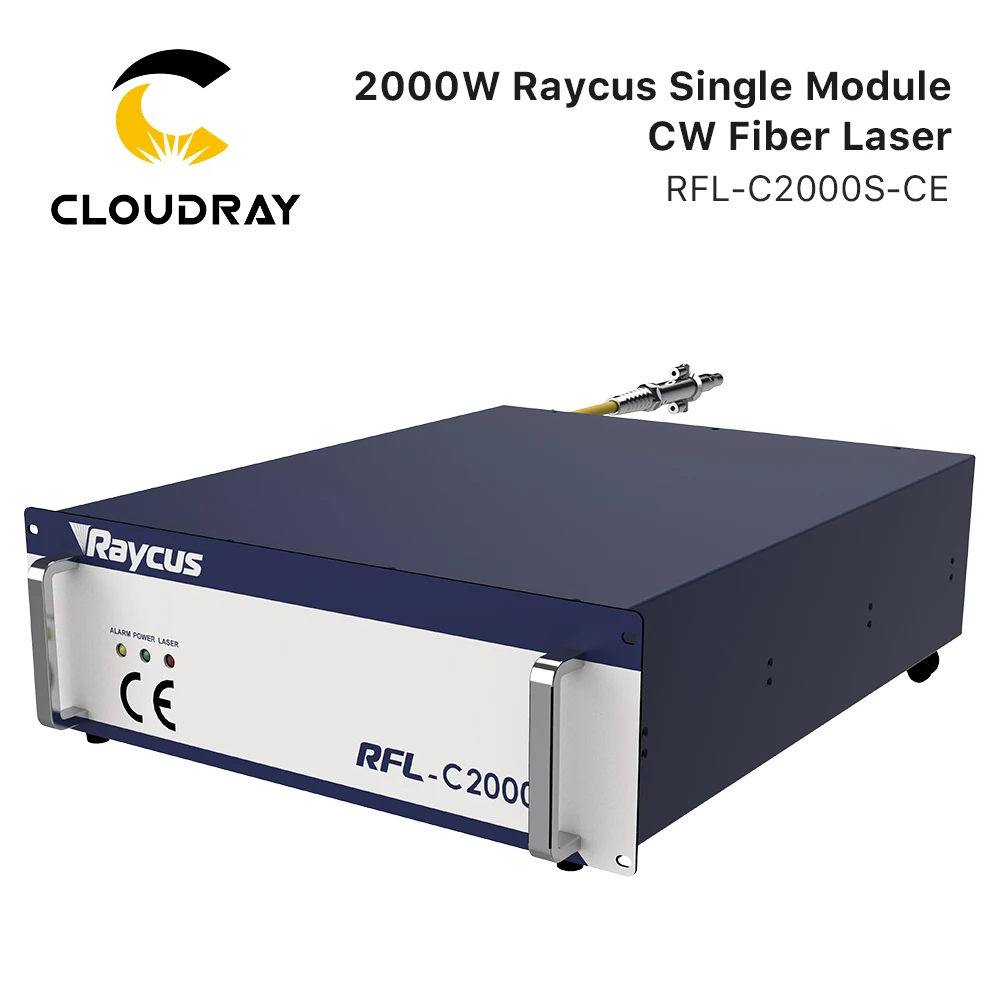 Cloudray Original Raycus Fiber Laser Single Module CW Fiber Lasers RFL-C1500S/2000S 1500W 2000W 1064nm for Fiber Cutting Machine