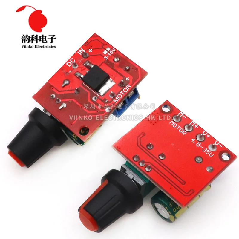 Mini 5A 90W PWM 12V DC Motor Speed Controller Module DC-DC 4.5V-35V Adjustable Speed Regulator Control Governor Switch 24V