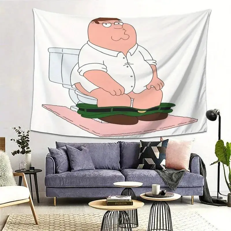 The New Peter Tapestry Cartoon Wall Art Is Perfectly Suitable for Men's Game Rooms, Living Rooms and Bedrooms.