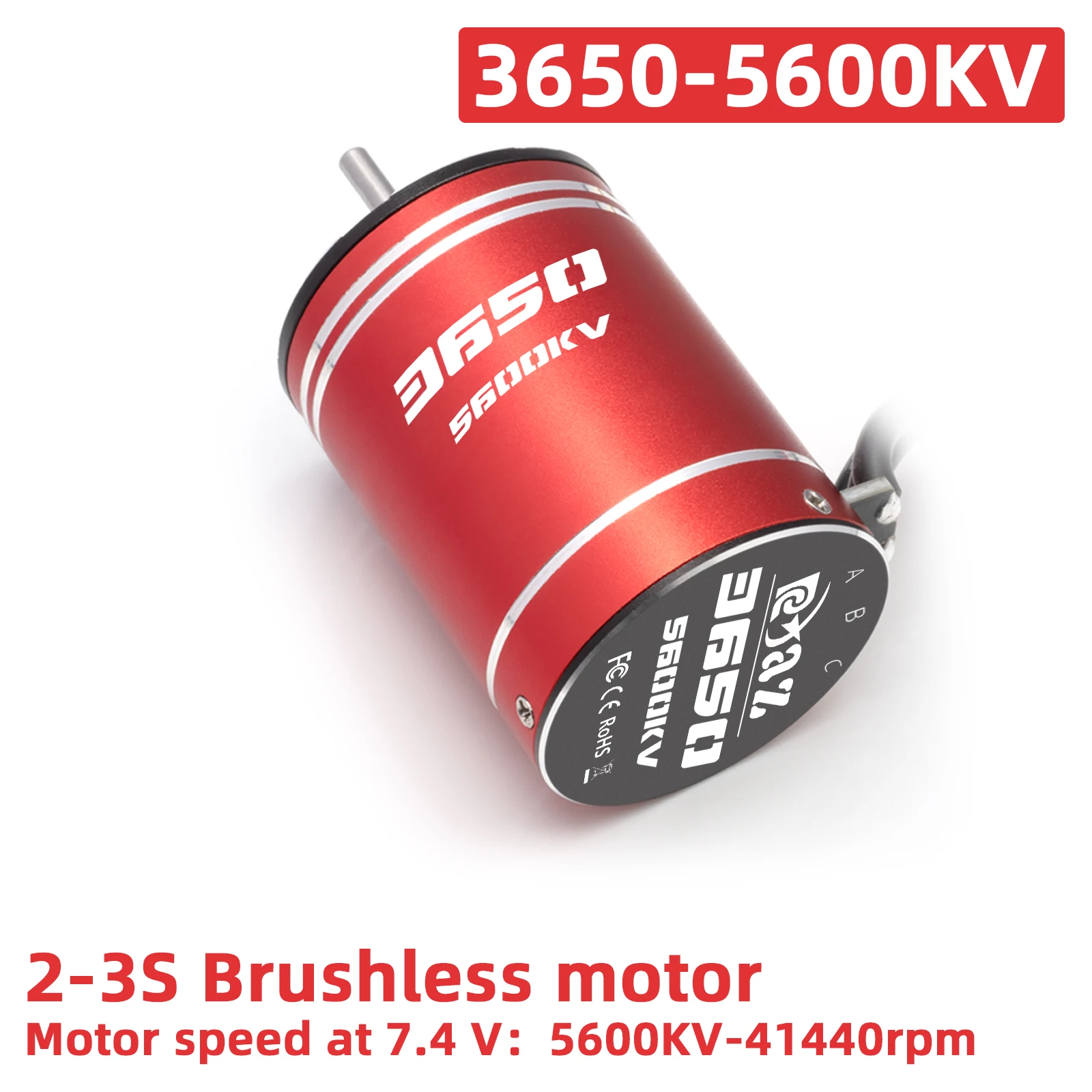 RC Brushless Waterdichte Power Combo 75A/480 ESC 3650 3.17mm DShaft voor 1/10 SCX10 TRX4 RC Auto Truck Racing/Off-Road/Hoge Snelheid ​