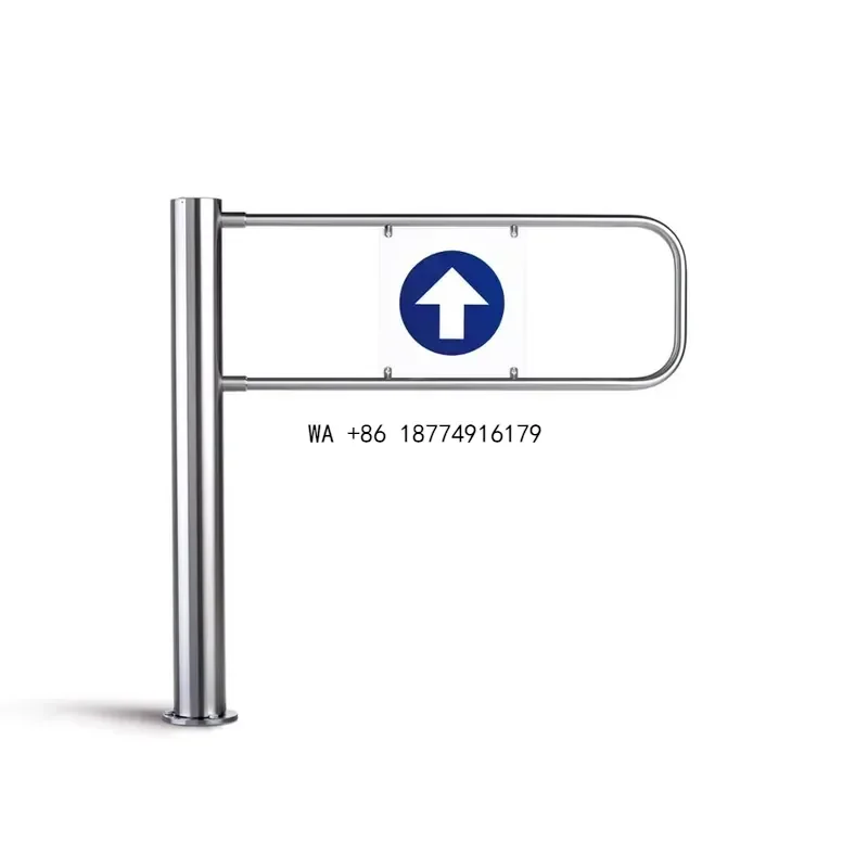 wmwmnu Security Turnstile One Way Supermarket Automatic Gate Bi-Directional Automatic Entrance and Exit Access Control Swing