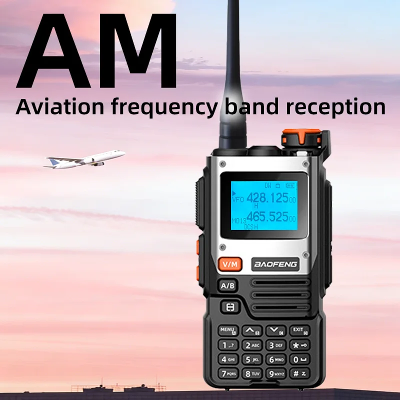 Baofeng UV-K61 Walkie Talkie Multi Band Wireless Copy Frequency 999CH Type-C AM DTMF NOAA UV-5R UV 5RH K6 K5(8) Ham Radio