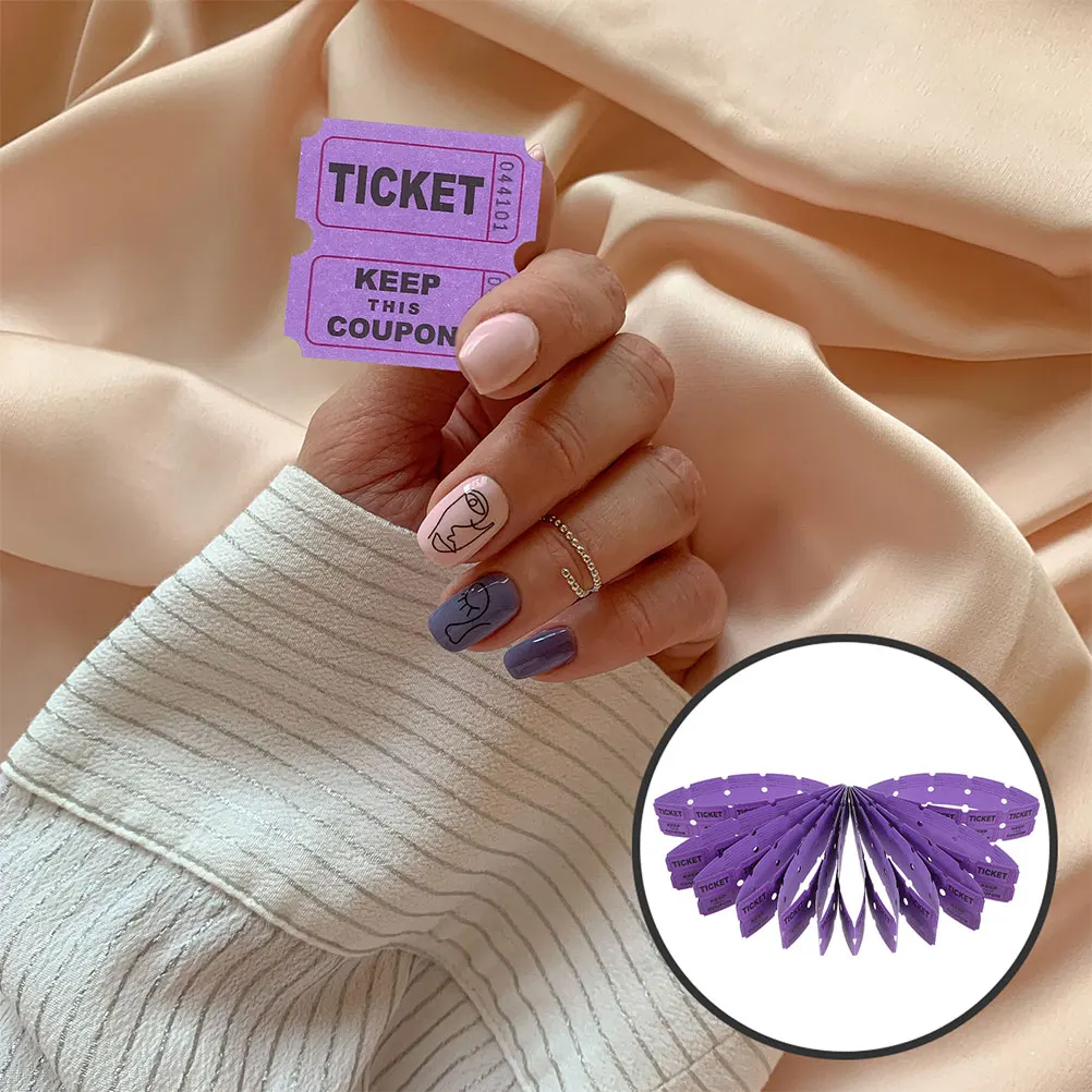 

200 Pcs Raffle Ticket Holiday Tickets Lottery Carnival Bulk Concert Paper Event