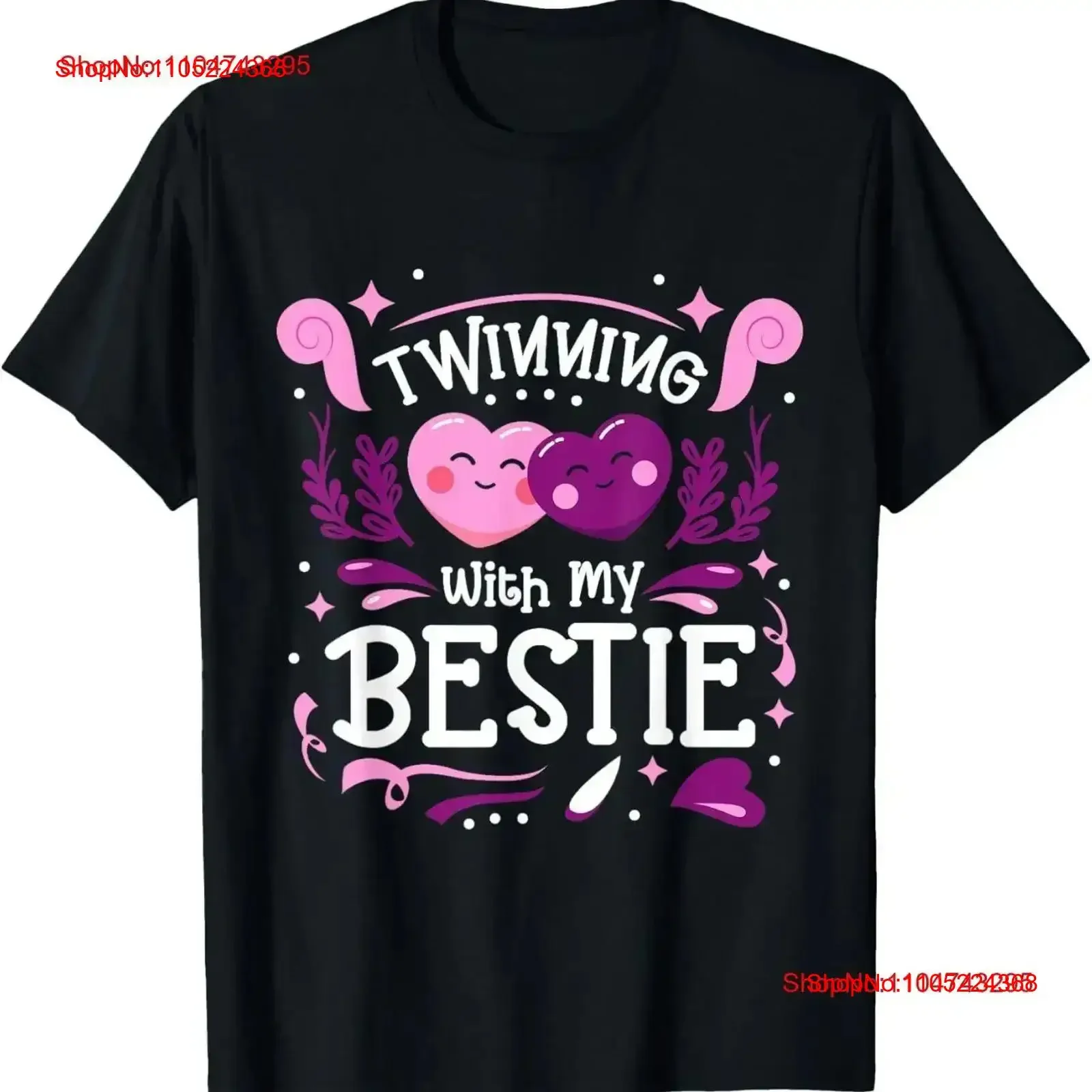 Spirit Week Twinning With My Bestie Friends Matching T Shirt vintage Washed streetwear Casual Stylish Versatile Soft Stretched