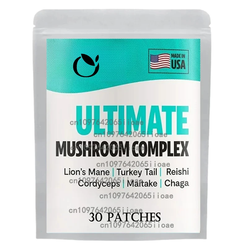 

Прозрачные пластыри Ultimate Mushroom Lions Mane, Cordyceps и других антивозрастных пластырей, поддержка иммунитета, повышение энергии, 30 пластырей