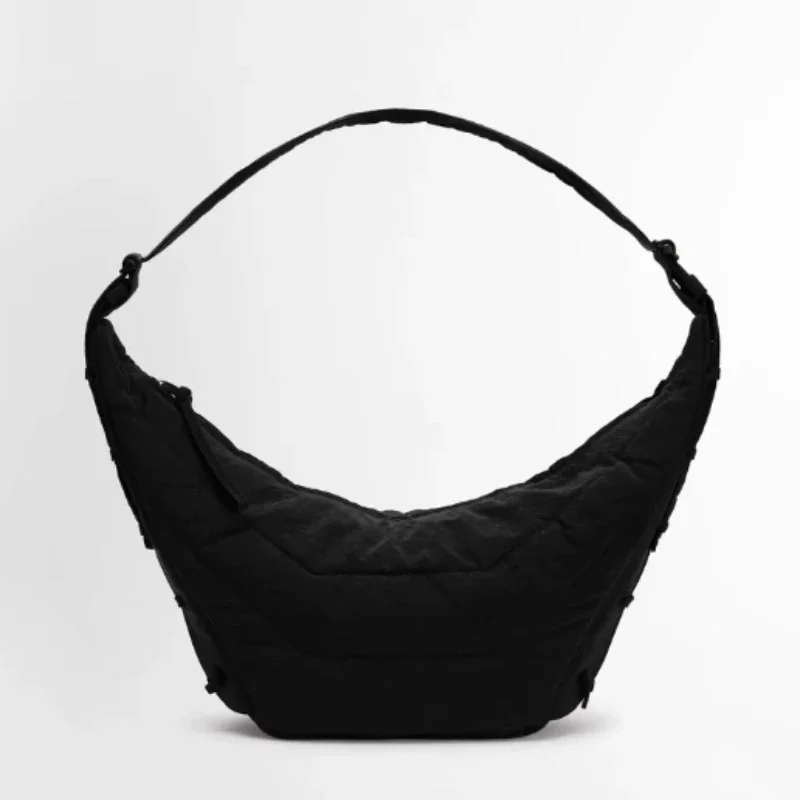

LE Nylon Croissant Bag Wandering Messenger Bag Men and Women Dumplings Shoulder Messenger Bag Croissant Bag Chest Bag Couple