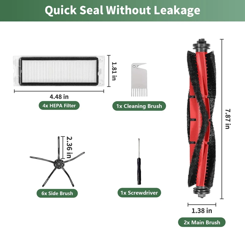Roborock Q5 용 액세서리 키트, Roborock Q5 Q5 + Q5 Plus 진공 청소기용 교체 부품