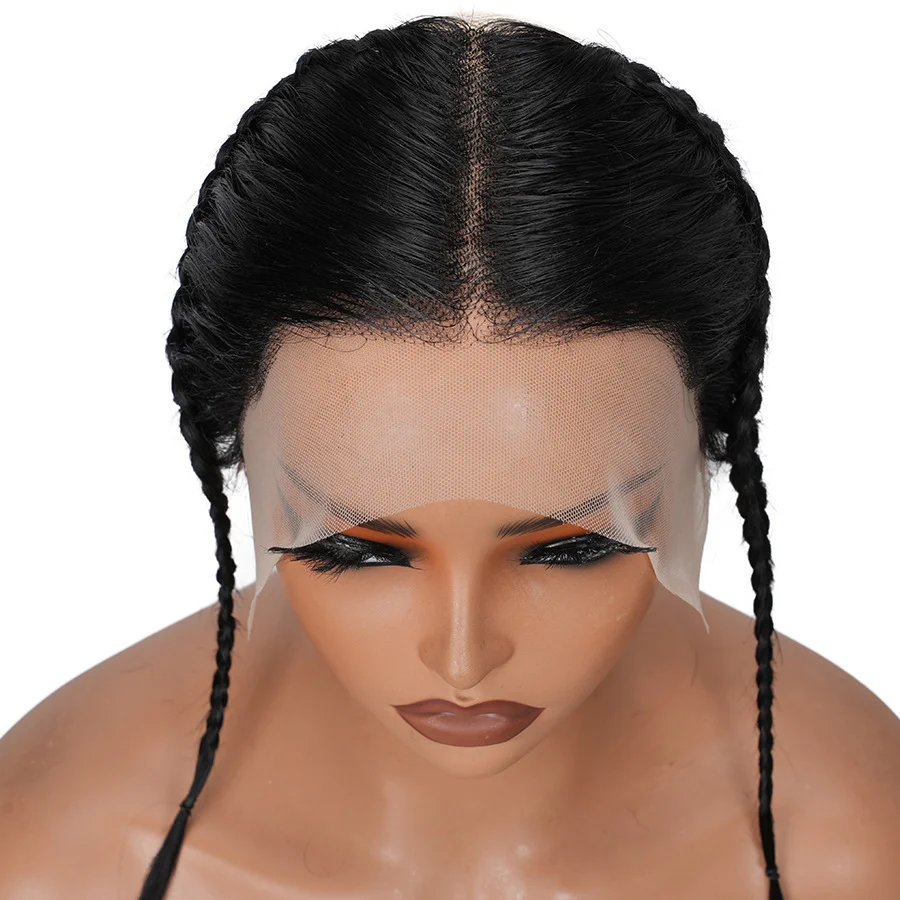 編み込みレースフロント 13x4 人毛 8-10 インチ レミーヘアピース 180% 密度 ミドルパート 着用しやすい 調節可能なストラップ付き