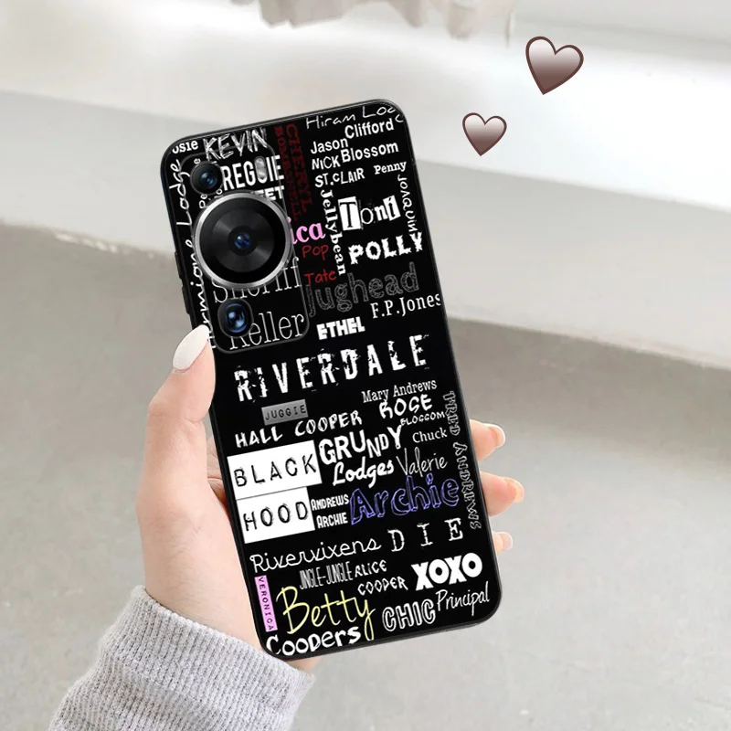 Matte Phone Case for Huawei P20 Pro P Smart P40 P30 Lite Moto G30 G31 G200 One Fusion Riverdale Serpents Soft Black Case Funda