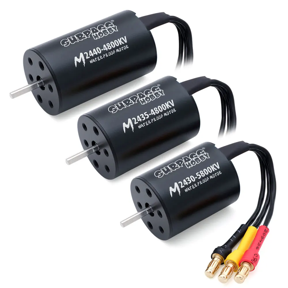 SURPASS HOBBY Waterproof Brushless Motor M2430/2435/2440/2838/2845/540/3650/3660 for Wltoys 1/10 1/12 1/14 1/16 1/18 RC Car Boat