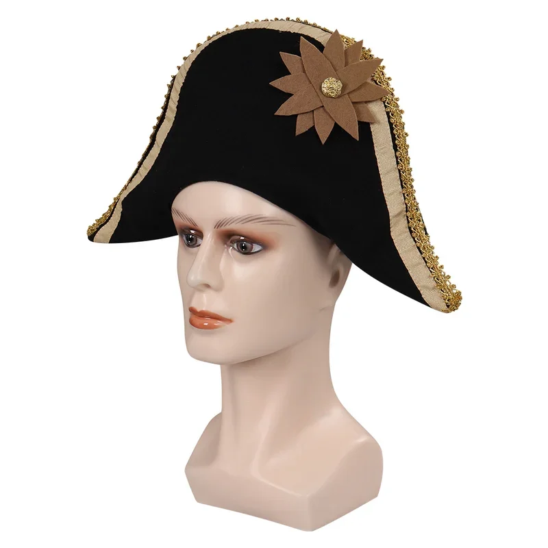 Captain Hook Cosplay Pirate Hat Cap 2023 Movie Peter Cosplay Pan Roleplay Fantasia Props Costume Accessories Halloween Disguise