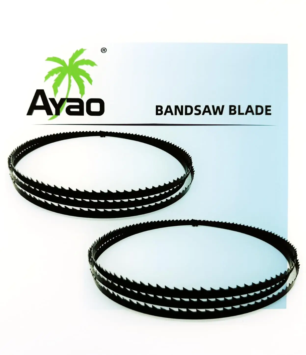 

62-Inch Bandsaw Blades, 1/4" Width, 6TPI for Wood Cutting, 2-Pack