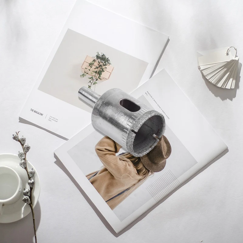 2Pcs 25Mm Glass Ceramic Tile Hole Saw Drill Bit Cutter