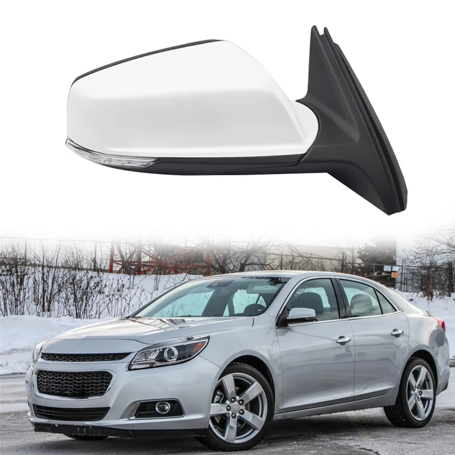 

Electric Adjust Rearview Mirror Replacement - 7/9 Wires Fit Malibu 2010-2018