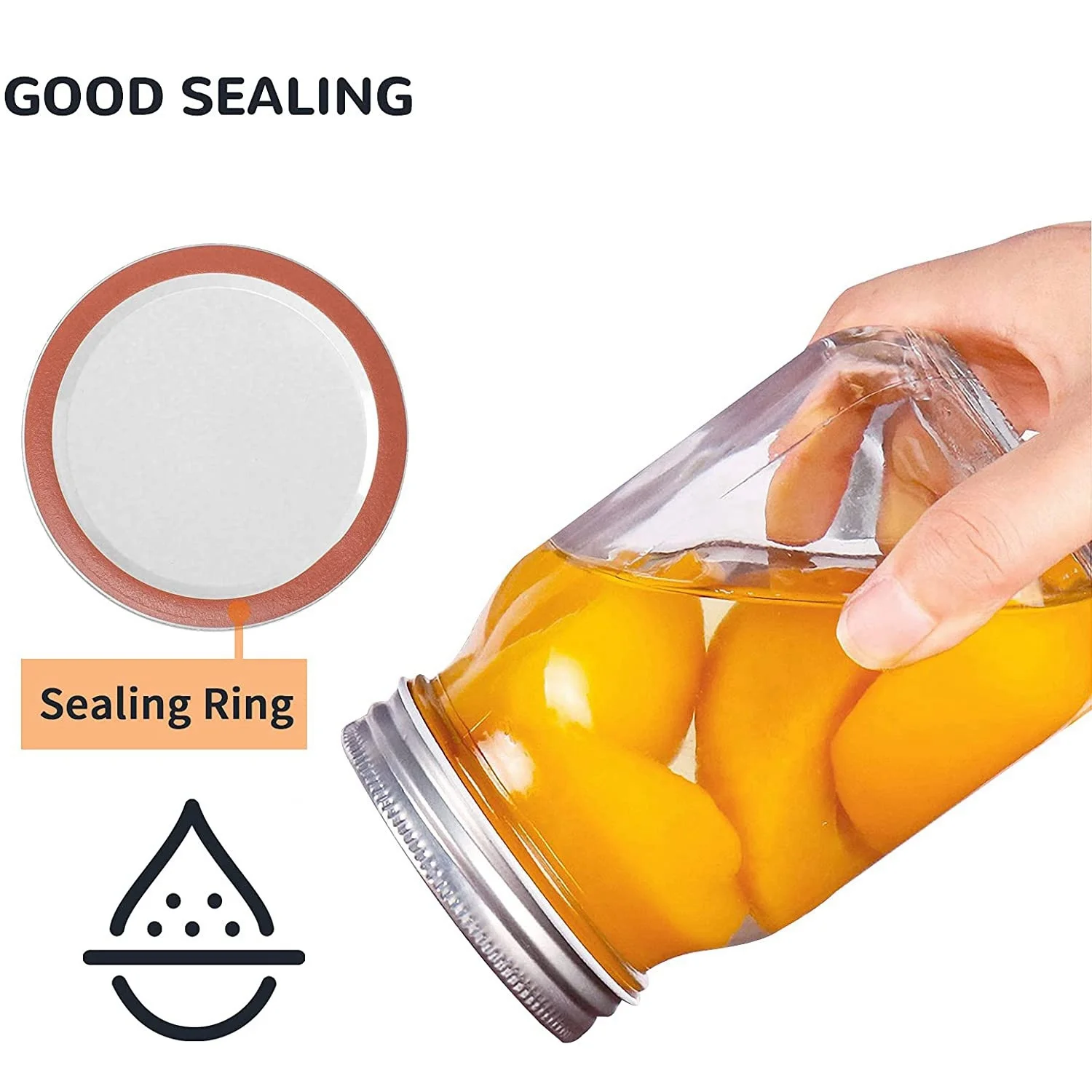 B03C-98 Count 70Mm Regular Mouth Canning Lids For Ball And Kerr Canning Lids - Split-Type Metal Jar Lids For Canning