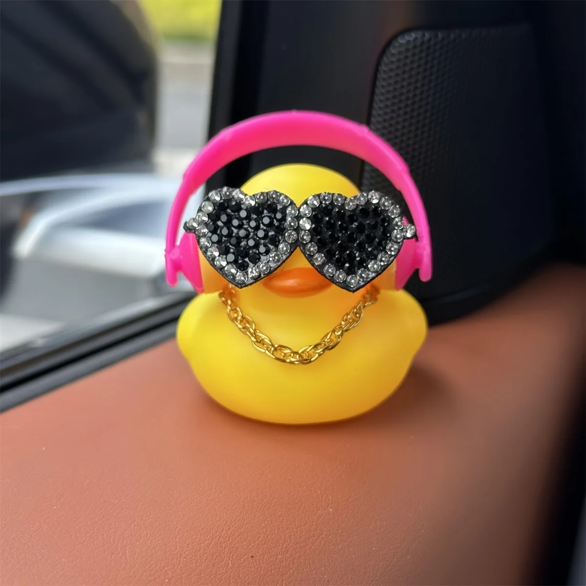 1Set  Car Duck Car Decoration Rubber Duck Car Duck Decoration Accessory