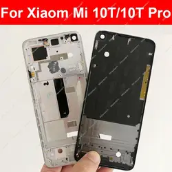 Middle Frame Housing For Xiaomi Mi 10T 10T Pro 5G LCD Supporting Front Frame Middle Cover Bezel Plate Parts