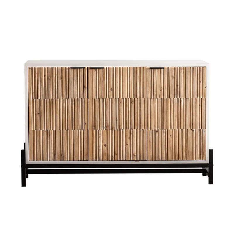 American retro dining side four doors creative storage villa entry shoe porch studio pose