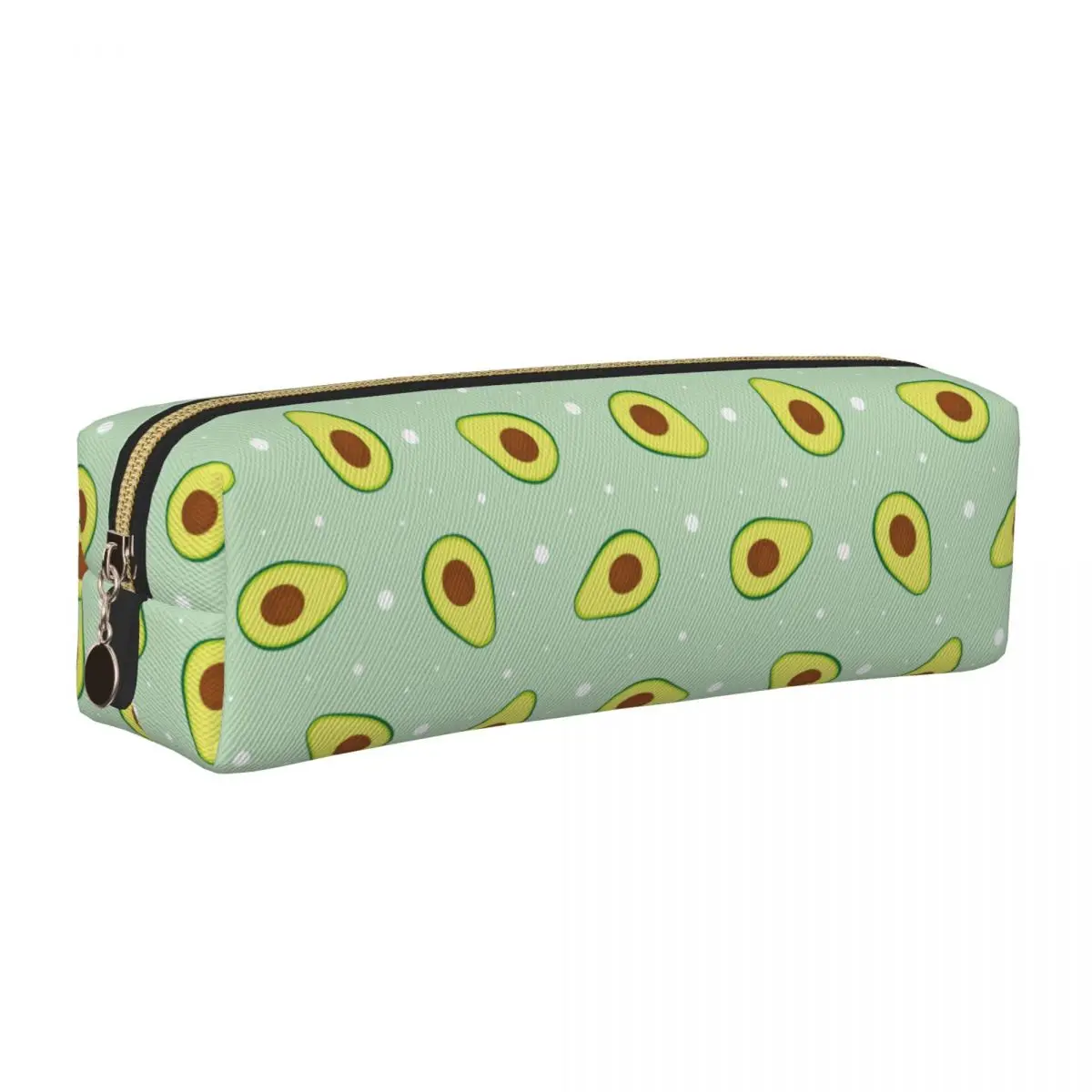 녹색 아보카도 연필 케이스 아보카도 연인 연필 케이스 소녀 소년을위한 펜 상자 대용량 가방 학생 학교 화장품 문구