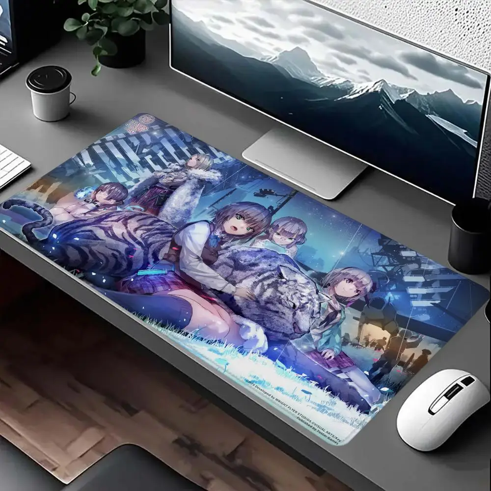 Heaven Burns Red MousePad Thicking Super Big Large Mat Teclado Gamer All Size Escritorio Accesorios Edgelock Rubber MouseMat