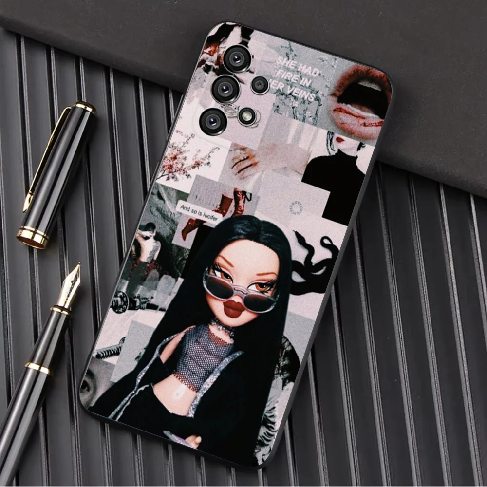 lovely Doll B-Bratz Phone Case For Samsung Galaxy A13,A21s,A22,A31,A32,A52,A53,A71,A80,A91 Soft Black Shell