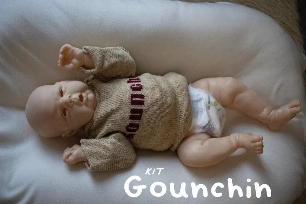 Nieuwe Limited Edition 24Inch Gounchi Reborn Doll Kit Hoge Kwaliteit Onvoltooide DIY Lege Pop Onderdelen Met Doek Lichaam en Ogen