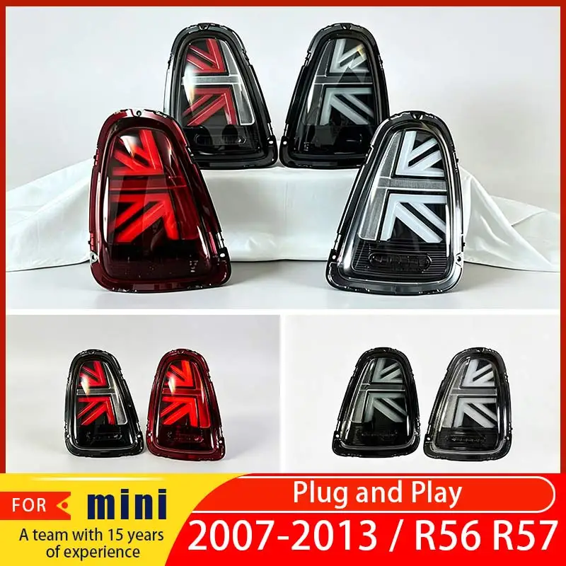 FOR Mini R56 R57 R58 R59 2007-2014 Cooper LED Tail Light and Turn Signal Reverse Light Pairing Tail Light Assembly