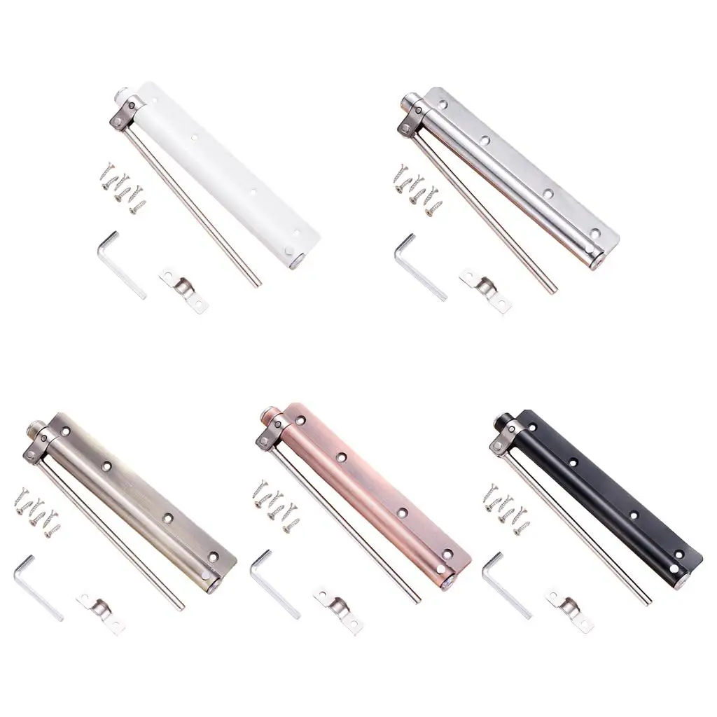 Stainless Steel Spring Door Closer Self-Closing Surface Mount Adjustable Door Closing Device 25kg Door Close Accessories