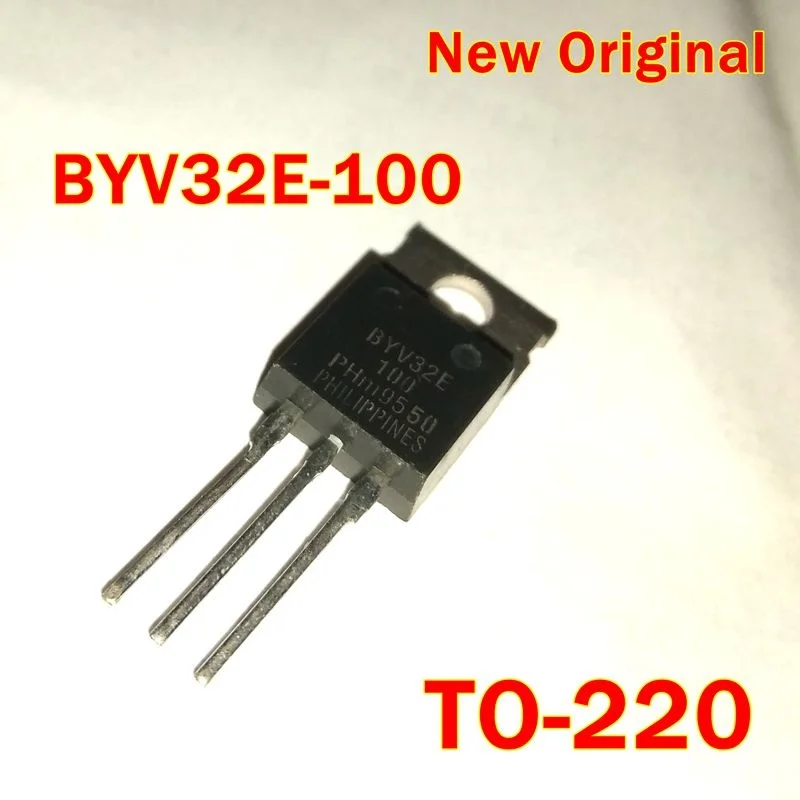 1Pcs to 100Pcs Byv32E-100 To-220 New Original Rectifier Diodes Ultrafast, Rugged 20A 100V