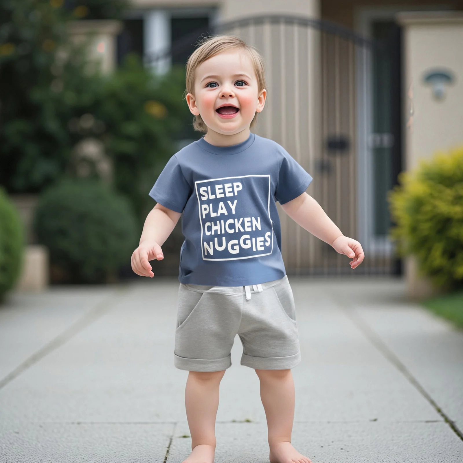 

Baby Clothing Toddler Boy Shorts Set Letter Print Short Sleeve Tshirts Solid Color Elastic Waist Shorts 2 Piece Summer Outfit