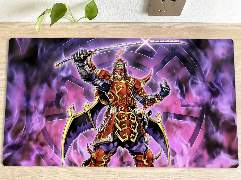 YuGiOh Playmat Legendary Six Samurai - Shi En TCG CCG Mat Trading Card Game Mat Mouse Pad Gaming Play Mat 60x35cm Free Bag