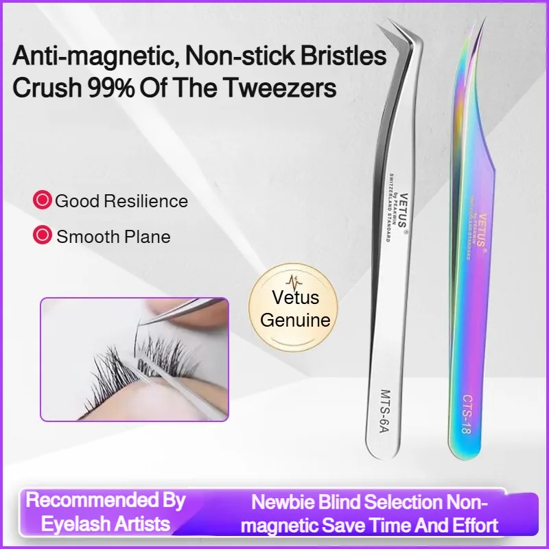 Stainless Steel Lash Tweezers Sharp Tip Curved Eyelash Extension Tweezers Professional Manicure Nail Art Precision Tool