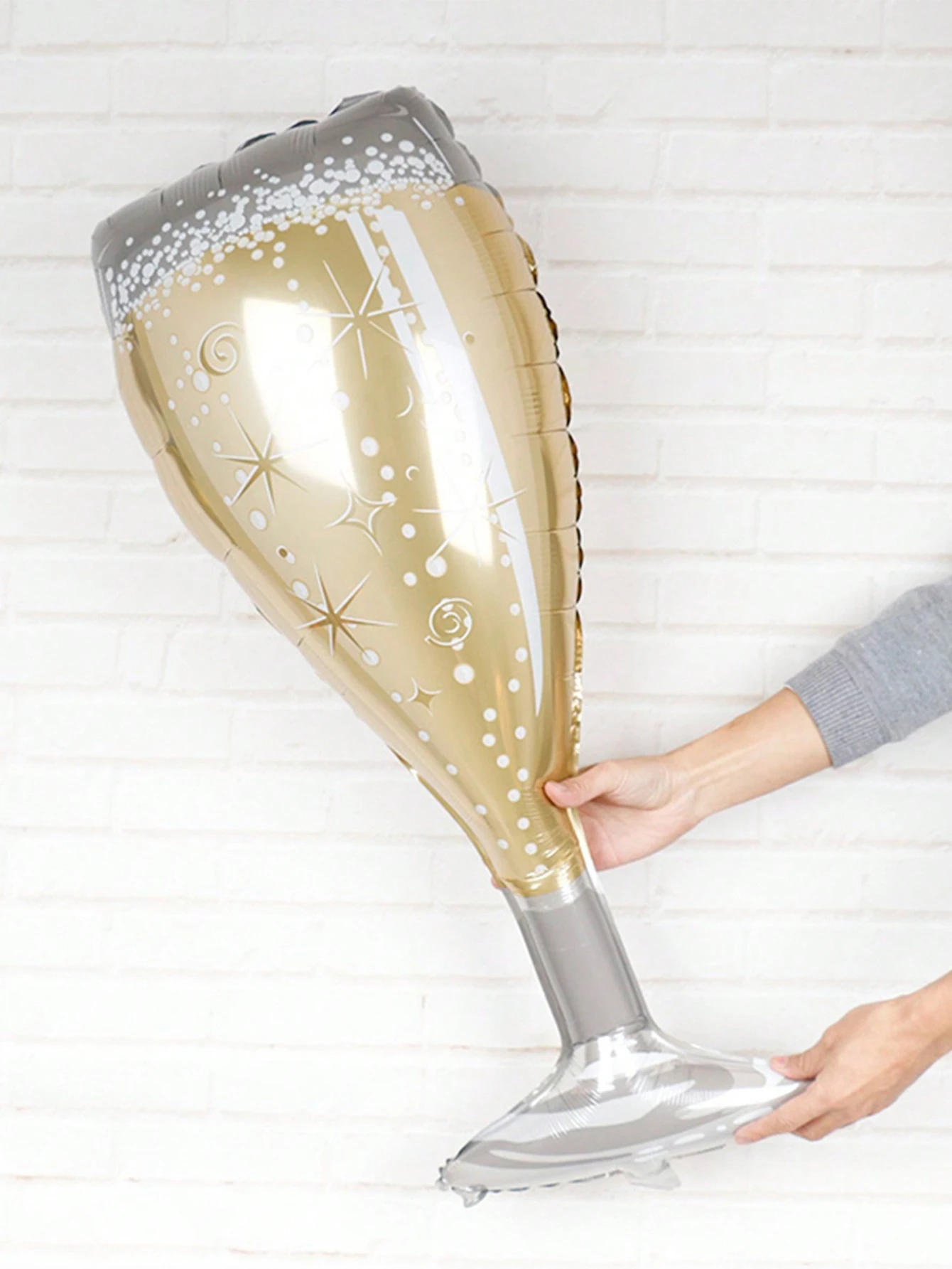 2 Stück Champagner-Ballon, geeignet für Geburtstag, Neujahr, Jubiläum, Abschlussfeier, Partydekoration – Detail 4