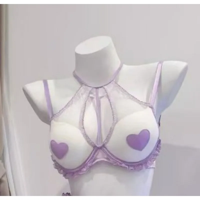 مجموعة Bralette من الدانتيل الفرنسي Balconette لاسلكية رفيعة للغاية وقابلة للتعديل ومريحة للنساء، ملابس داخلية شفافة وجذابة للاستخدام اليومي