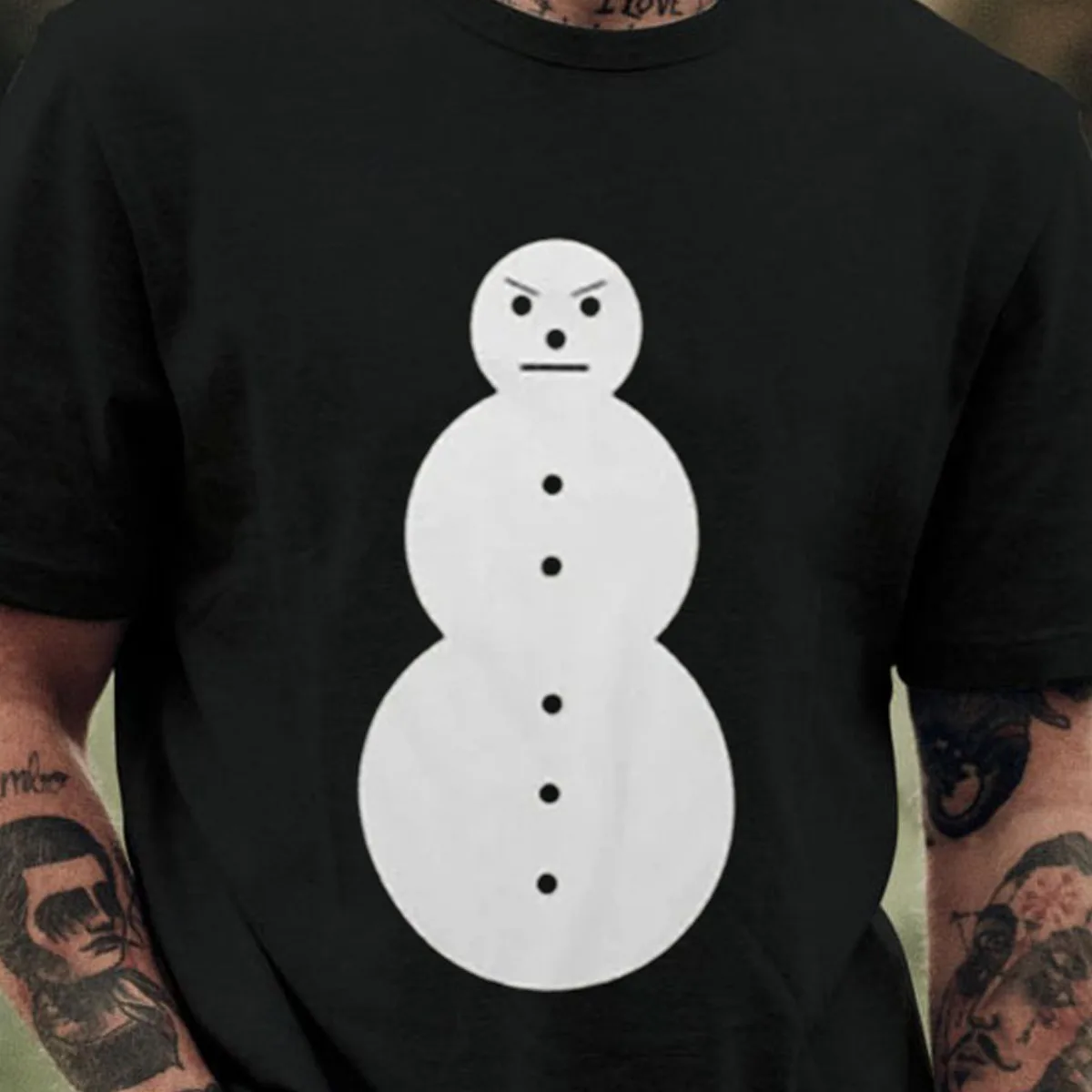 Young Jeezy rap snowman black T shirt S to 5Xl TA5542