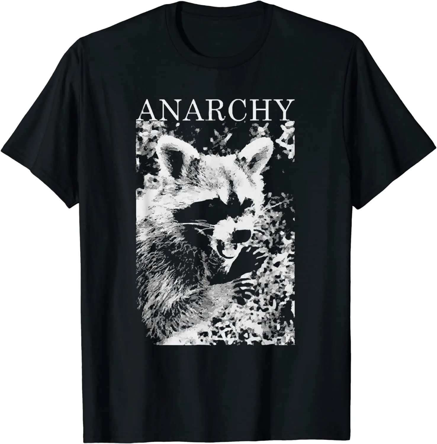 Anarchia szop śmieszny T-Shirt męskie T-shirty w stylu Vintage T Shirt z grafiką T Shirt Oversized T Shirt Casual bawełna cztery pory roku