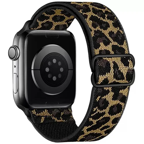 Correa De Silicona Con Estampado De Leopardo Para Apple