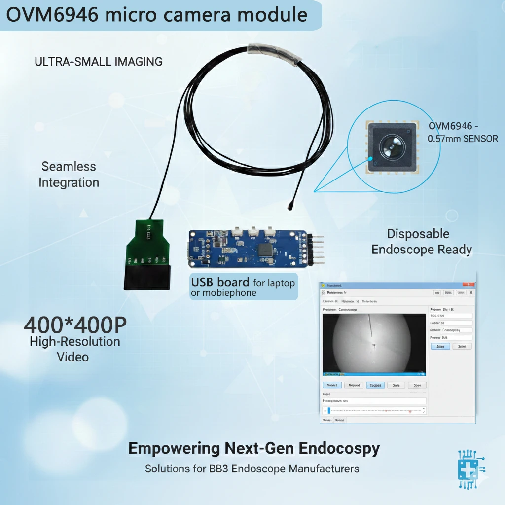 Low-Cost Disposable Endoscope Camera Module, 1/18