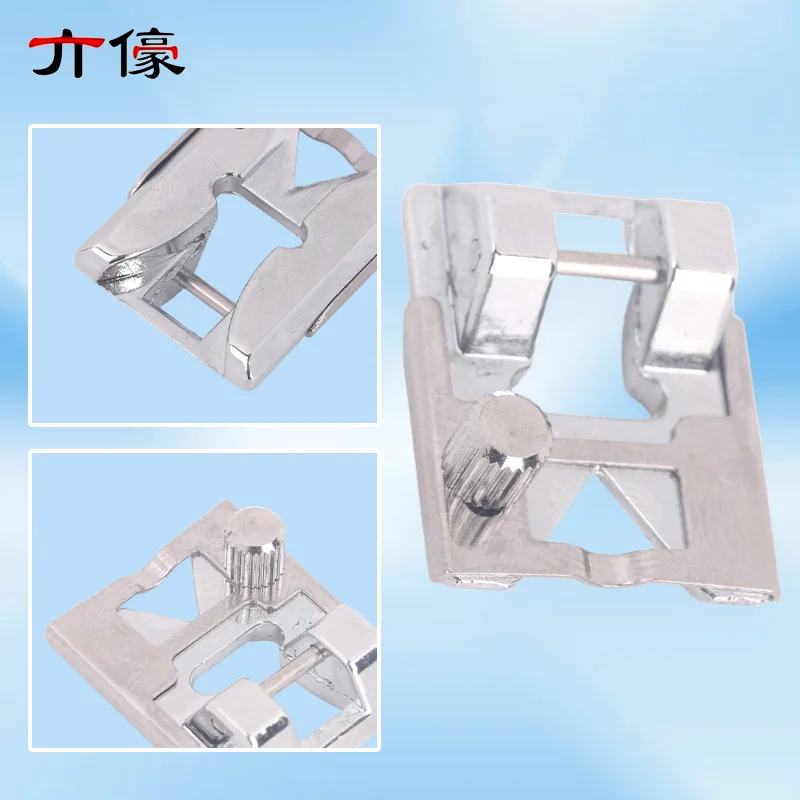 #SA141 Stainless Steel Braiding Presser Foot For All Low Shank Snap-On Singer Brother Babylock Juki Sewing Machine Accessories view 4