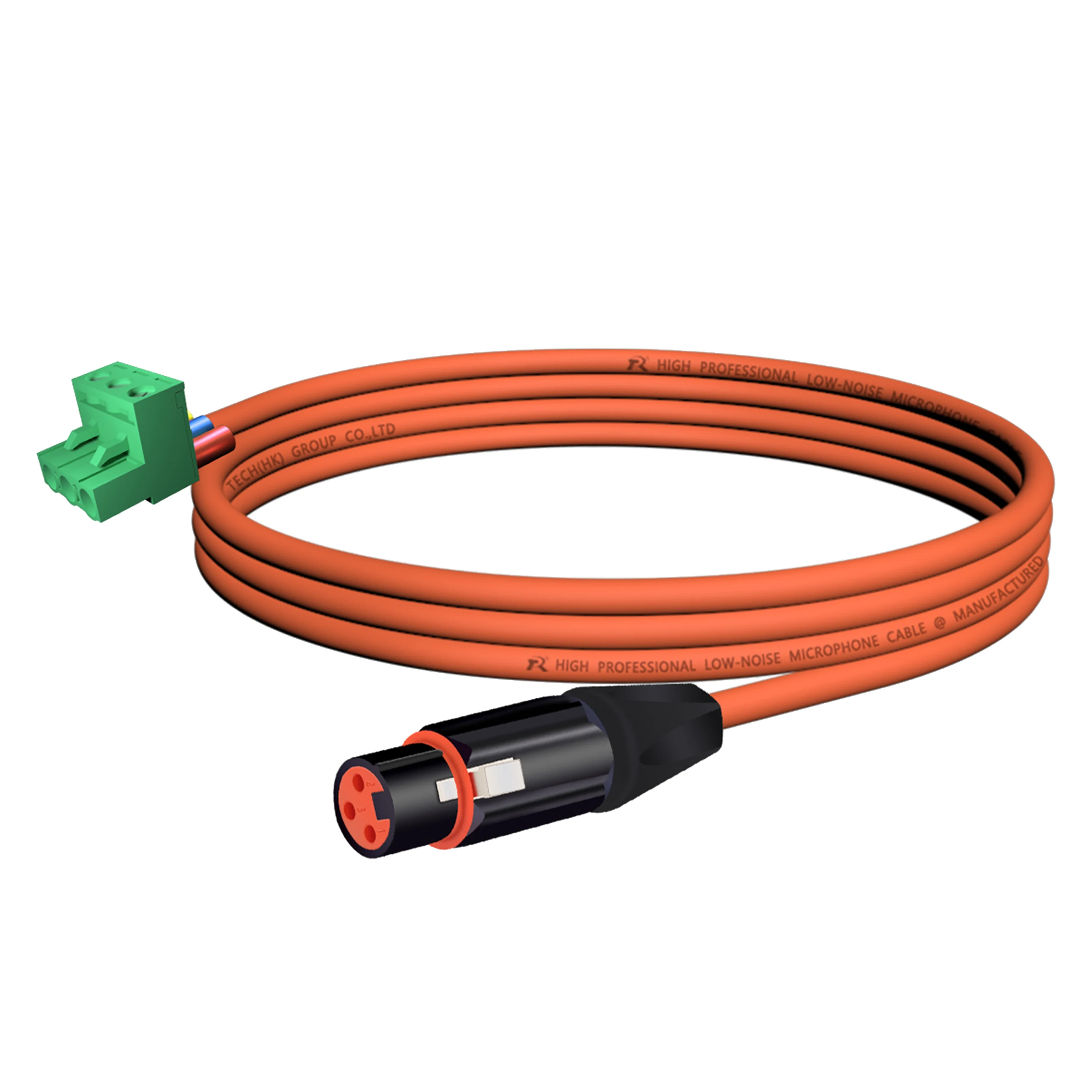 3-adriges XLR-auf-Phoenix-Terminal-Audiokabel ​ Entwickelt für Audio- und Industrieverbindungen, geräuscharm, symmetrische Audioübertragung – Detail 7