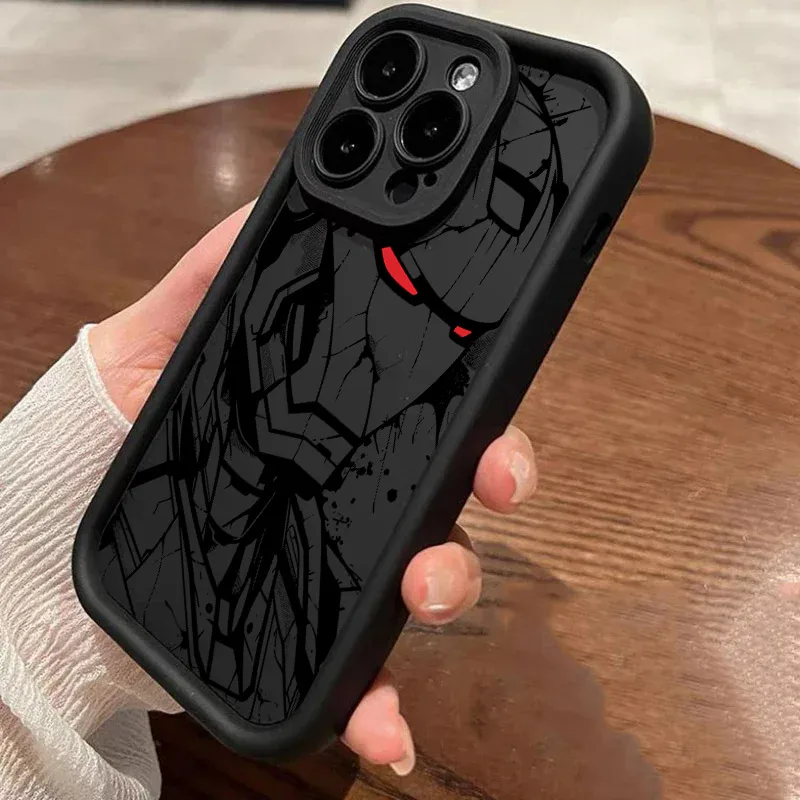 

Ironman Soft Silicone Case For iPhone 17 11 15 16 13 Pro Max 14 Plus 12 16 Pro 16E 17AIR Shockproof Phone Cover Marvels Deadpool