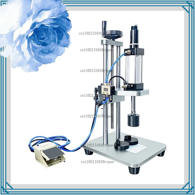 Cork inner plug pressing capper and cap tapping sleeve fitting machine