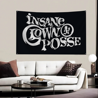 1pc Insane Clown Posse Flag Flags And Banners Four Hole Polyester Outdoor Decor Room Aesthetic
