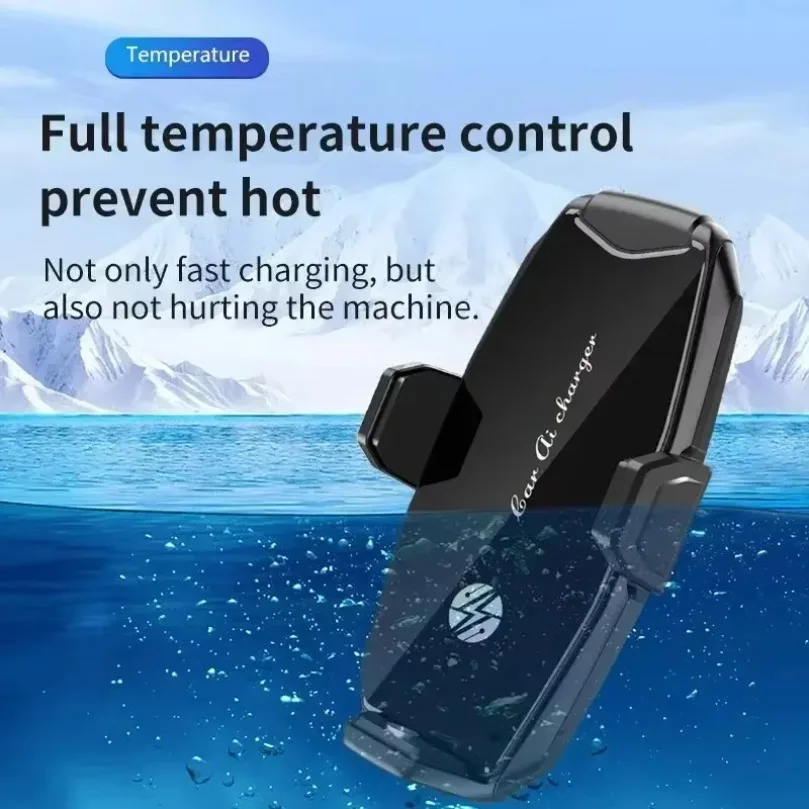 Auto Infrared Induction Car Wireless Charger Phone Holder Mount Fast Wireless Charging Stand For iPhone 17 16 Xiaomi Samsung