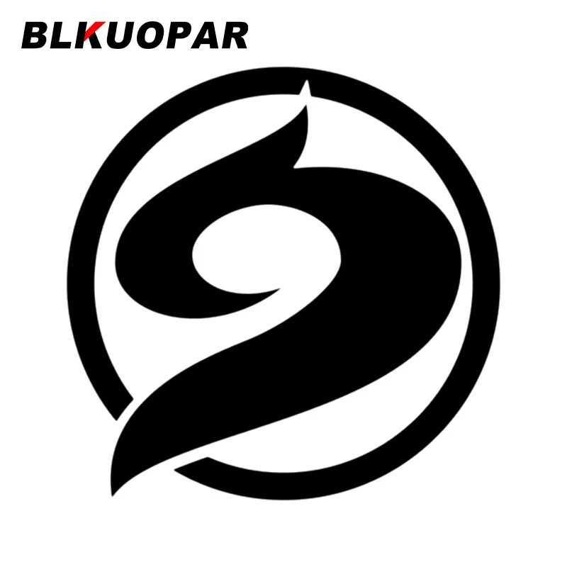 BLKUOPAR Circle Abstract Art Logo Car Sticker Sunscreen Die Cut Fashionable Decals Vinyl Motorcycle Helmet Decor Car Styling